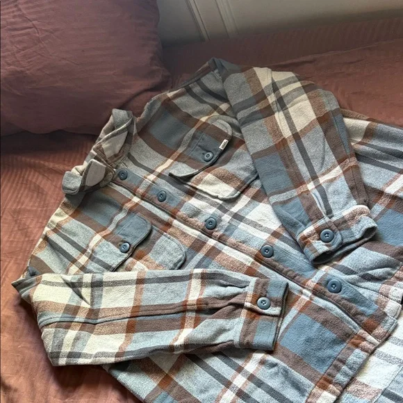 Vans Blue and Brown Checkered Hoodie - Picture 4 of 4